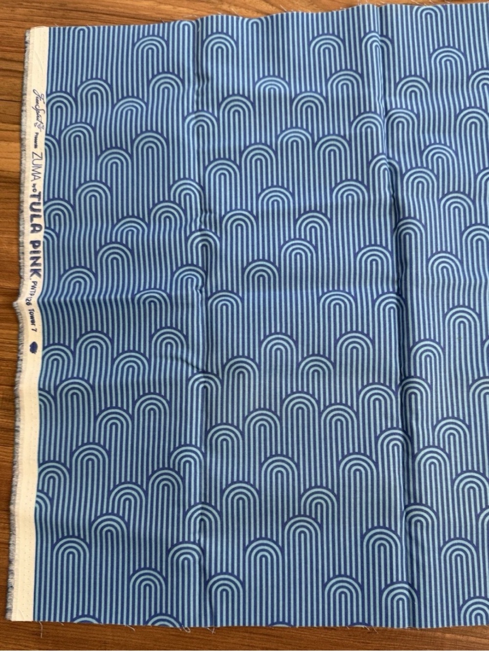 Tula Pink Zuma Tower 7 Aquamarine 100% Cotton Fabric 1/2 Yard Quilting OOP